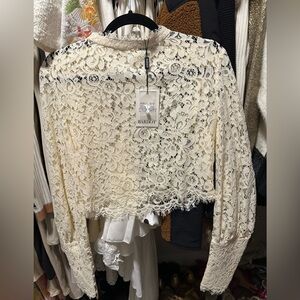 Bardot Oyster Lace Georgia Top